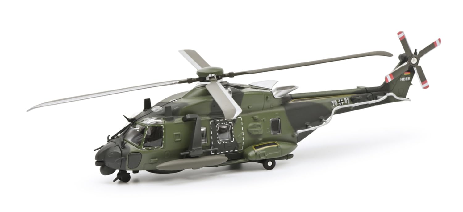 Schuco 1:87 Airbus NH 90 BW Camo - Hochwertiges Diecast Modell im Maßstab 1:87, Modellauto, 1:87, Militär, Sammlermodell, Diorama