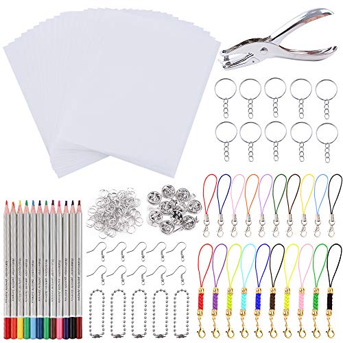 Tnfeeon Schrumpffolien-Set 8-teilig – 20x29 Cm, Zum Basteln Für Kinder, Verschiedene Muster