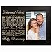 Personalized ten year anniversary gift her him couple Custom Engraved 10th year wedding celebration for husband wife girlfriend boyfriend frame holds 4x6 photo by LifeSong Milestones (Black)