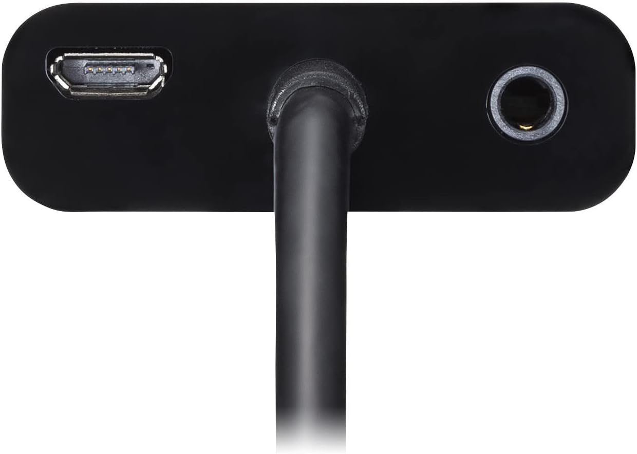 Sanwa Supply AD-HD23VGA HDMI to VGA Adapter with Audio Output (Black)