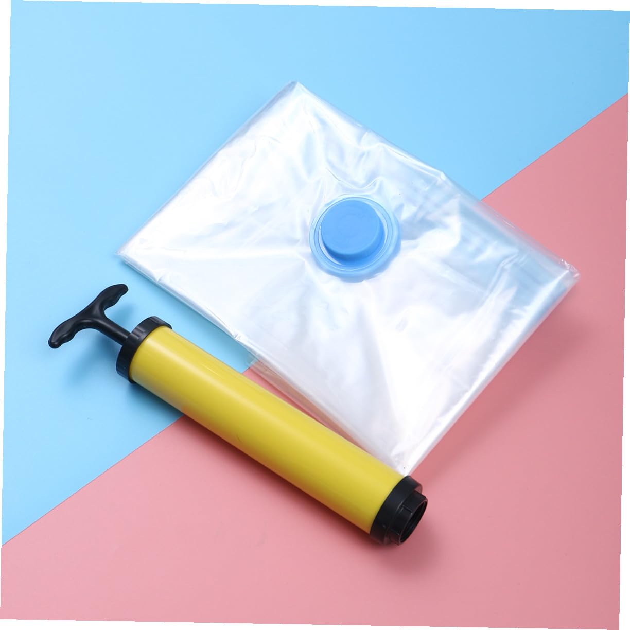 Bolsas de Compresión al Vacío Plegables 10 Unidades 60x80 Cm | Organizador para Ropa, con Bomba Manual Incluida, Material Pa·pe, Uso Doméstico Equipaje Color Aleatorio