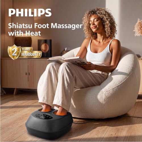 PHILIPS Foot Massager with Heat, Shiatsu Kneading & Air Compression - image 2