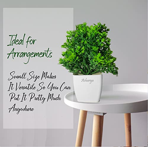 Image of Artificial Indoor Plant with Decorative Pot, Home Decor (Green)