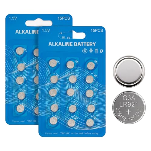 Pack 30 pilas alcalinas tipo LR920 1.5V para relojes