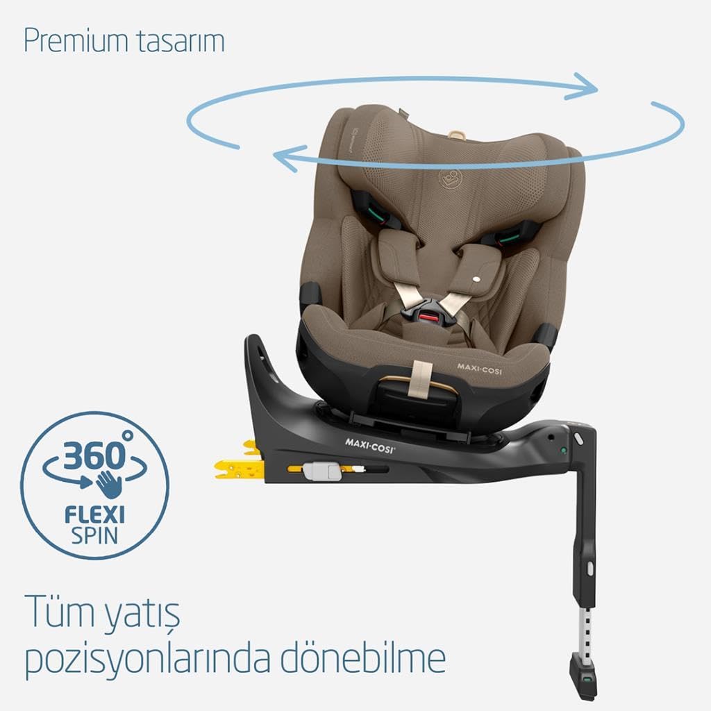 Maxi-COSI Emerald 360 Pro Siège auto pour bébé, protection contre les chocs latéraux, harnais facile à installer, Climaflow pour contrôle de la température, SlideTech, convient aux enfants de 0 à 12