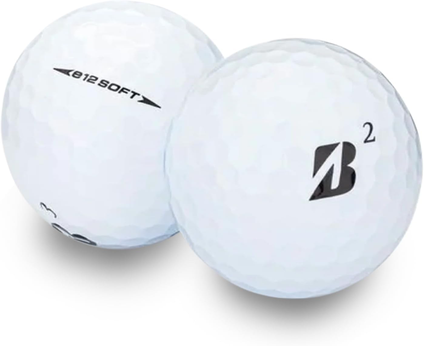 24 Recycled Golf Balls for Bridgestone Mix - Used Golf Balls Bulk 3A Good Condition – Includes Mesh Bag – 24-Pack, White