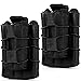 HOANAN Double Mag Pouch, Tactical Molle Magazine Pouch Open-Top Single Rifle Pistol Mag Pouch Cartridge Clip Pouch Hunting Bag (2pack-Upgrade Black)