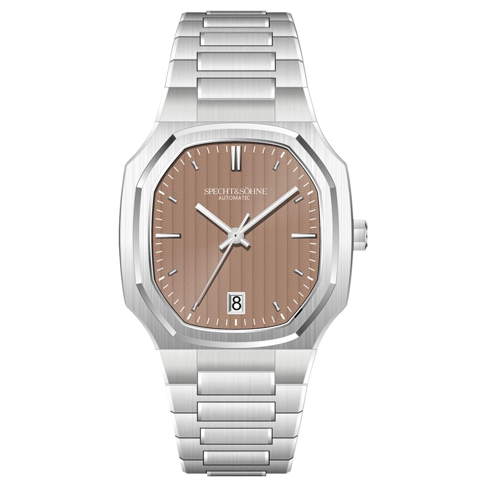 SPECHT&SOHNE Watches for Men 38MM Rare Elegant Automatic Mechanical Watch Stainless Steel Sapphire Crystal Waterproof