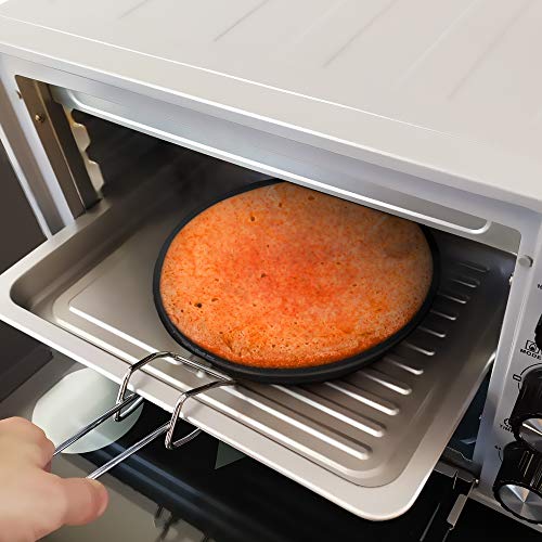 Grunkel - 23 liter multifunctionele elektrische tafeloven zilver met 1600 W vermogen, ideaal voor pizza's en brood, model HR-23 Silver (zilver) - Image 5