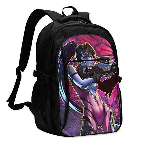Overwatch Widowmaker Mochila para portátil Anti Theft Water Resistant Durable Bolsa