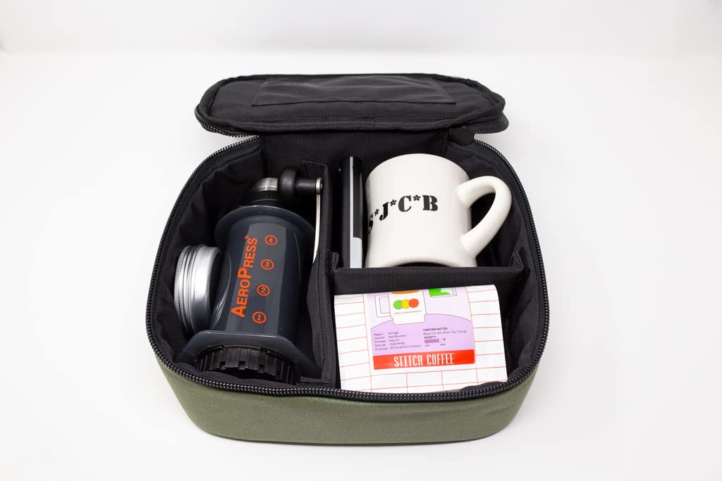 Basal Kit da viaggio per caffè AeroPress/Drip/v60/Kalita/Pour Over (verde)