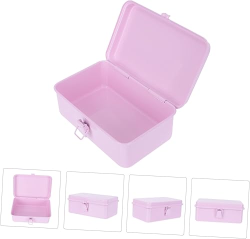 Miniatura 9 de Operitacx Caja de almacenamiento de caja de lata de almacenamiento de joyería de estaño para servir plato de regalo para aperitivos, bandeja para