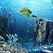 onesimcr Floating Fish Tank Decorations, Aquarium Decorations, Lovely Diver Fish Tank Decorations, Floating Device Fish Tank Accessories，Suitable for All Kinds of Fish Tanks(Light Green)…