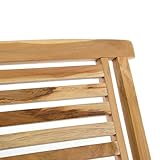Divero 2er Set Natur Klappstuhl Hantown Teak Holz Gartenstuhl massiv klappbar, grau - 4