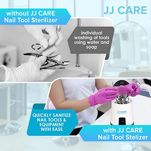 Jj Care Nail Tool Sterilizer [Includes 70G Glass Beads] - Esthetician Sterilizer For Nail Tools, High Temperature Cleaning Pot For Manicure Salon Tattoo Nipper Hair Scissors - Nail Tool Sanitizer #TOP1