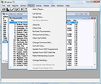 WIN - WinTD Tournament Director Software Chess Software