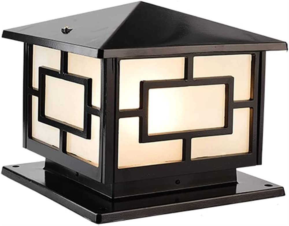 Post lamp fixture robuste contre la pluie pour sécuriser la cour