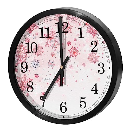 Horloge murale silencieuse à quartz corail pour cuisine
