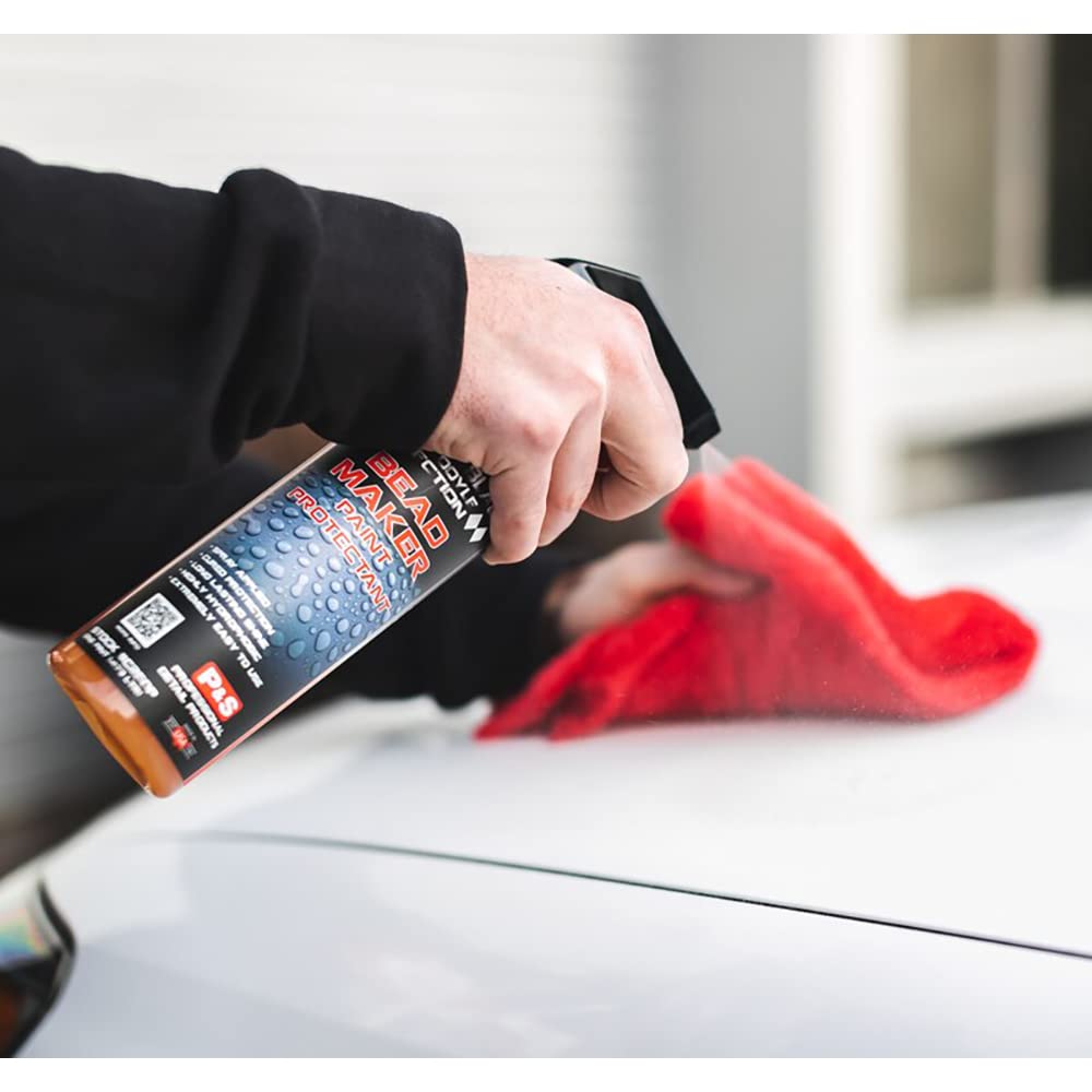 P & S PROFESSIONAL DETAIL PRODUCTS Bead Maker + 4 Eagle Edgeless Microfiber Towels - Combo Kit - Paint Protectant & Sealant, Easy Spray & Wipe Application (1 Gallon + 1 Pint)