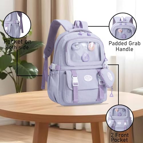 Image of Tinttot 30 Litre, Japanese Korean Style Capybara Niche College Students Light weight School bag Women's Travel Backpack