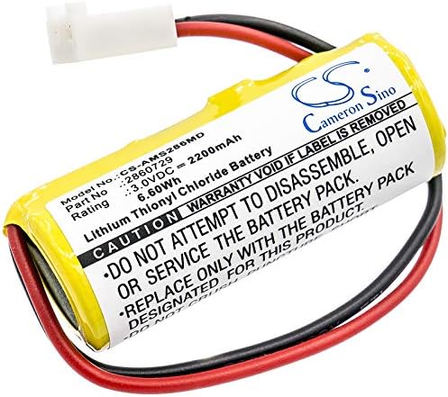 Cameron Sino New Replacement Battery Fit for Alaris Medicalsystems 2860 Memory Battery, 2863 Memory Battery, 2865 Memory Battery, 2866 Memory Battery, III Memory Battery(2200mAh / 6.60Wh)