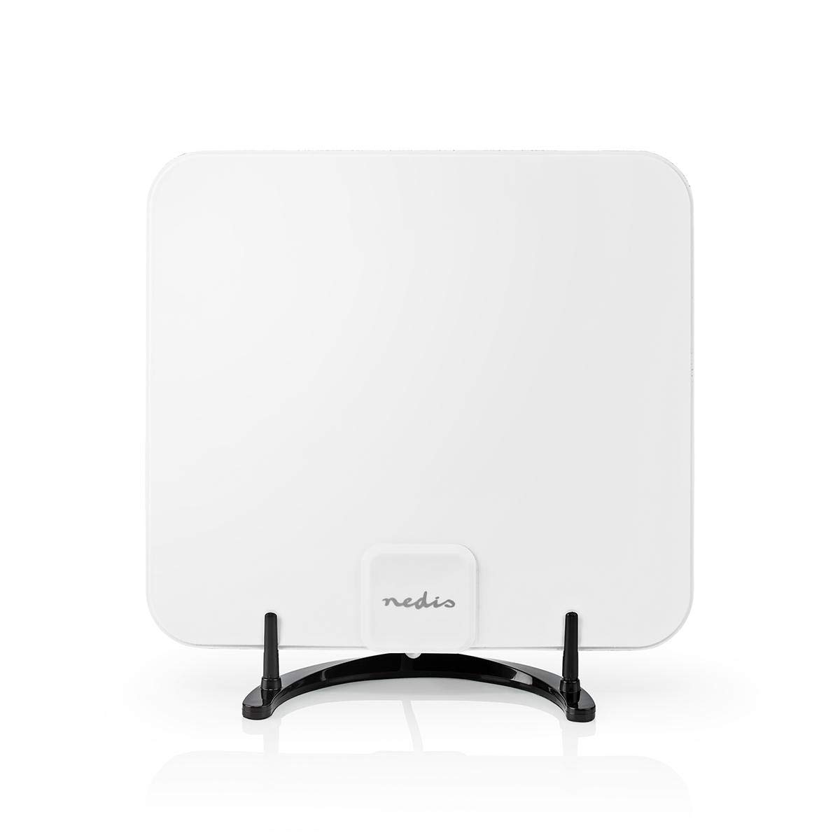 Antenne intérieure - Actif - FM/UHF/VHF - Gamme de réception: 0-25 km - LTE700 - Gain: 30 DB - ABS - Blanc