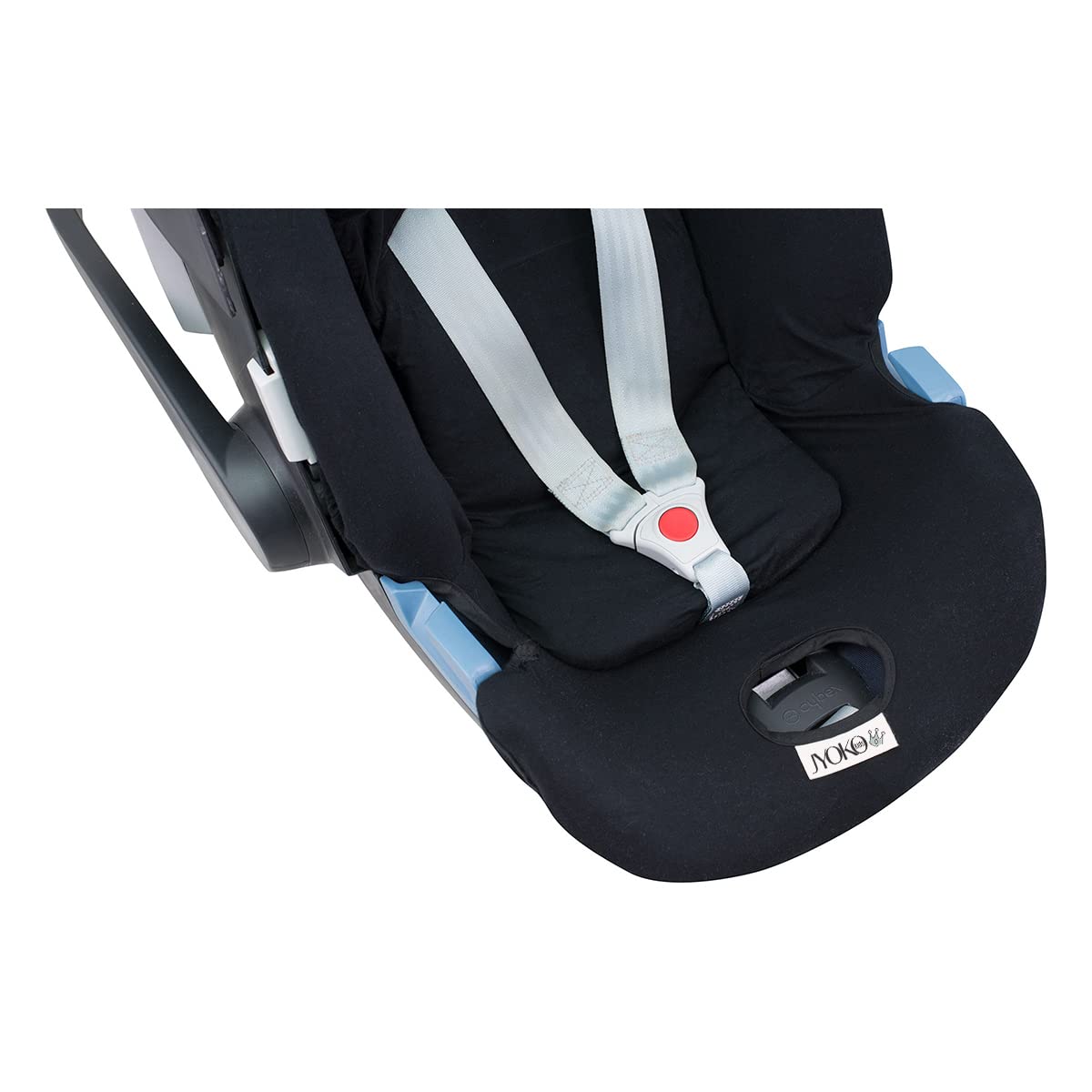 JYOKO KIDS Housse pour siège auto bébé en coton Compatible avec Cybex Aton Cloud-Q-M-2-4-5 (ATON 5 Black Series)