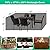 Outdoor Furniture Cover, Tear-Resistant Waterproof Patio Furniture Set Cover, Heavy Duty Outside Table Chair Couch Cover Fire Pit Covers- 74”L x 47”W x 28”H, Black