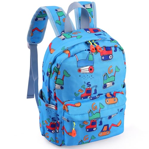 Image of Zicac Toddler Backpack for Boys Girls 12 inch Mini Kids Backpack for School & Travel, Preschool Kindergarten Cartoon Daypack
