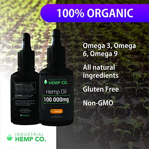 Industrial Hemp Co.100 000 mg | Hemp Oil Extract - Single Pack - New Age 100,000 mg - Grown & Made in USA - Natural Hemp… - Image 3