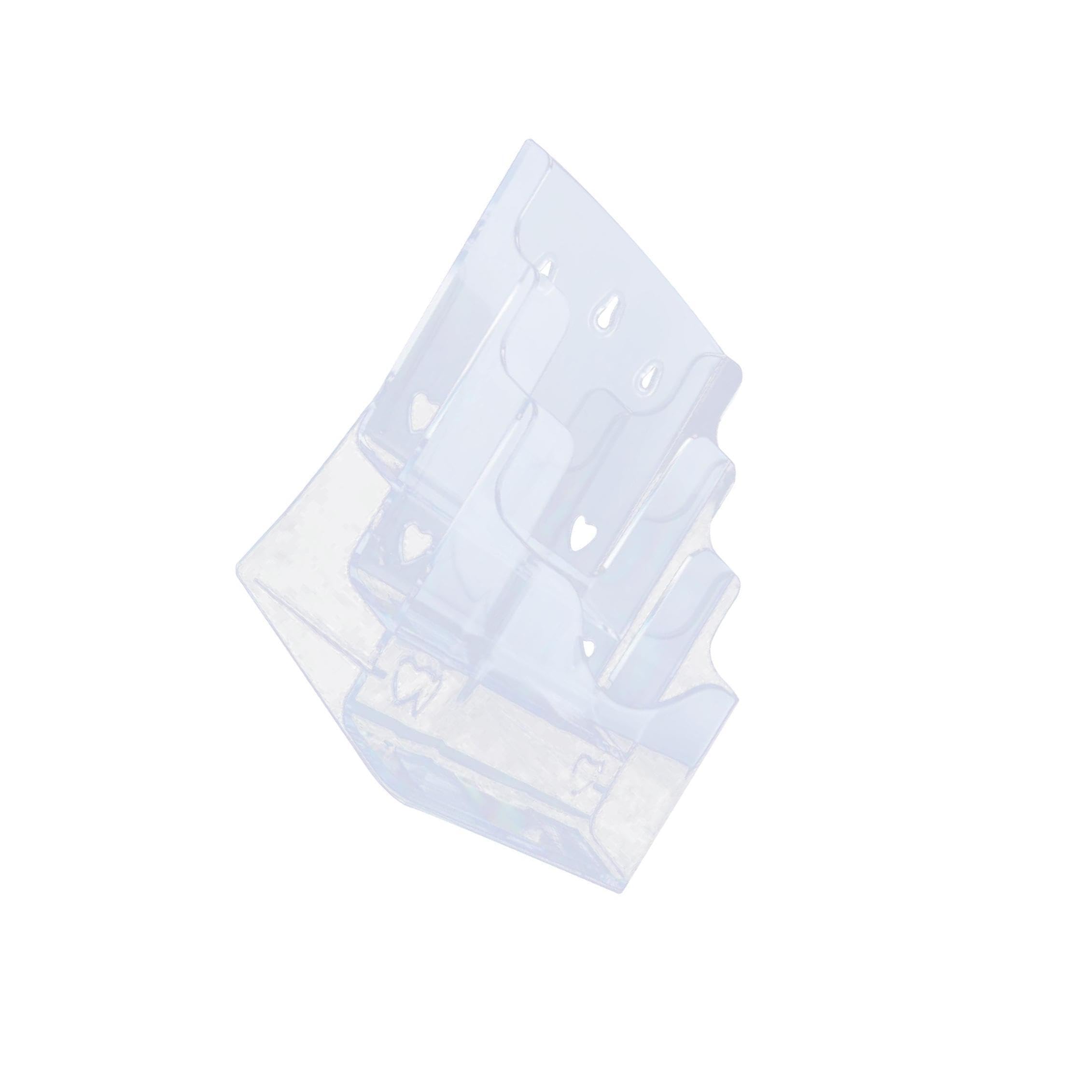 Zambuph Clear Acrylic Brochure Holder Slanted Back Non Slip Displaying Flyers Documents At Offices Schools Papers Countertop Organizer Exhibition Office A5 3 Tier