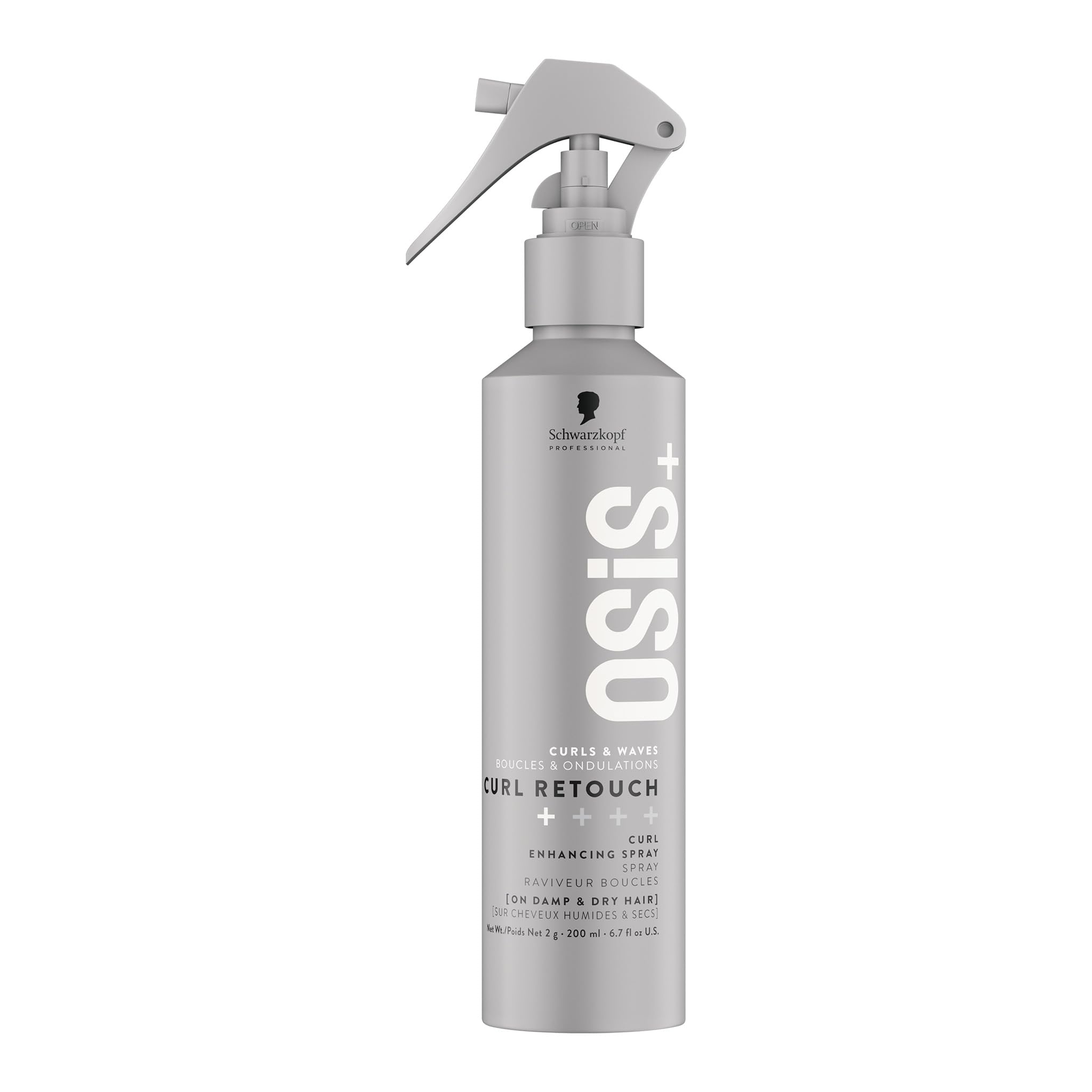 Schwarzkopf Professional OSiS+ Curl Retouch Curl Spray for Curls and Waves Refreshing Definition and Elasticity Lightweight Styling for Wet and Dry Hair 200 ml