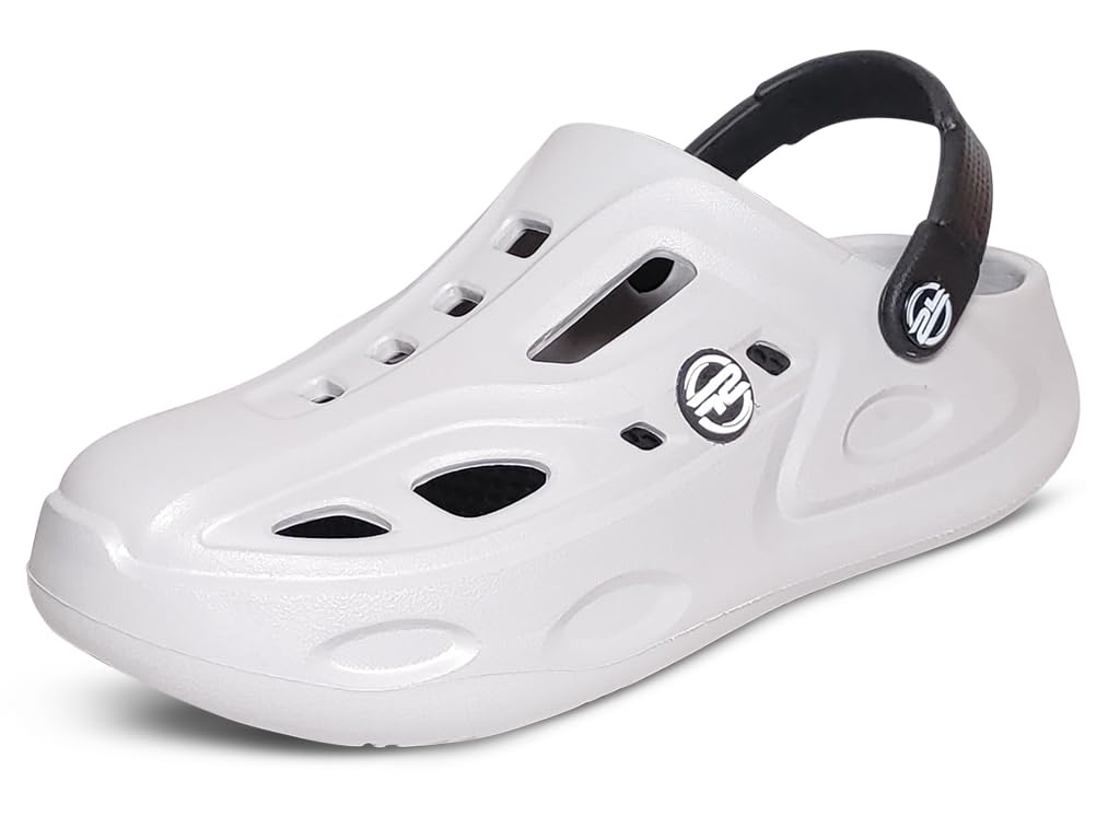 Mens's Fashion Super Comfortable Clogs|Rubberized EVA Material|Clogs for Men with Adjustable Back Strap (UK 6-10)-image-8