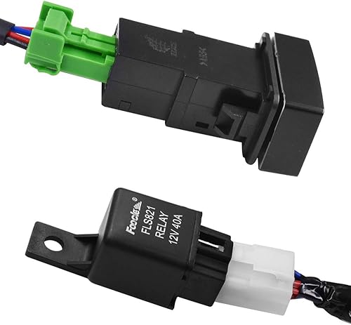 Miniatura 5 de YUNPICAR Kit de cableado de interruptor de luz antiniebla H11 881 H8 con relé de 40 A apto para lámpara de trabajo LED Honda, luz de conducción, etc