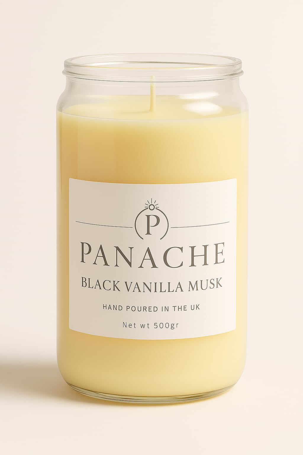 Panache Women's Warm Caramel Pecan Scented Candle – 500G Soy Wax Jar, 60-Hour Burn – Sweet Nutty Scent – Great Gift For Relaxation & Decor
