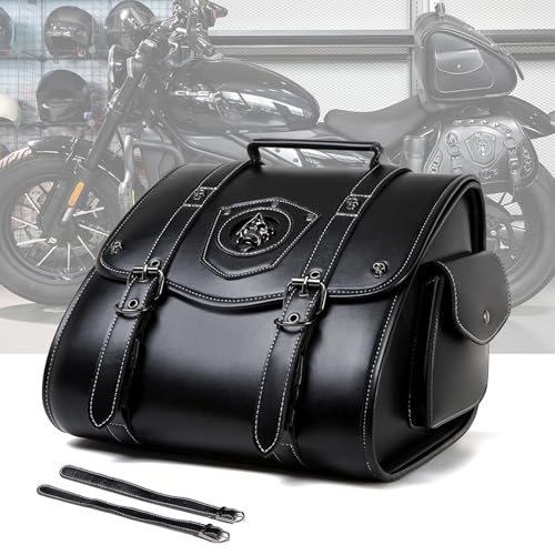 Bolsa trasera rígida impermeable para motocicleta Suzuki Boulevard C90 2005-2022, con gran capacidad de almacenamiento, hecha en cuero PU miniatura 1