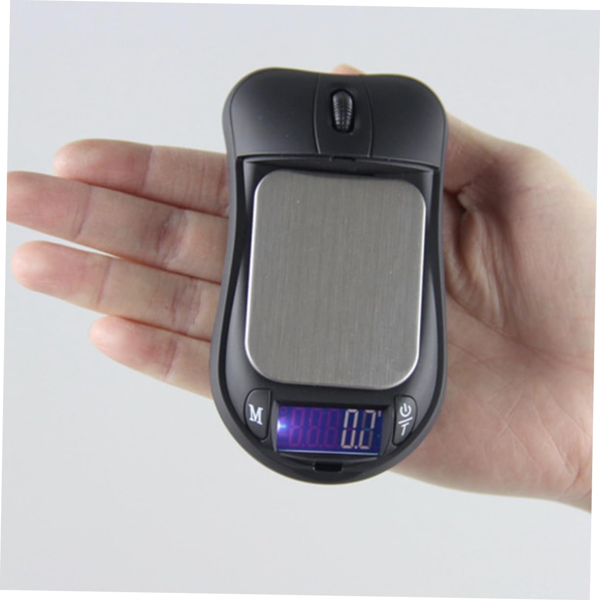 Mouse Shape Electronic Scale 500g 0.01g for Jewelry and Medicine | Black Finish, No Battery Included, Portable Compact Build, Unique Creative Elegant Style, Tea Measuring Use