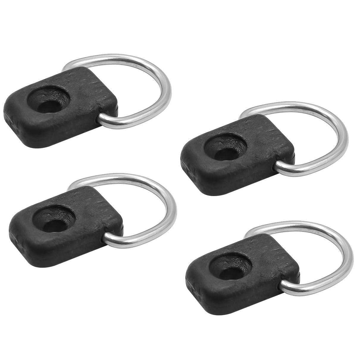 FONGKNOX 4 Pcs Kayak Fishing Rigging D Rings Stainless Steel Lashing Rings Rigging D Buckle for Canoe Kayak Boat Fishing Sailing