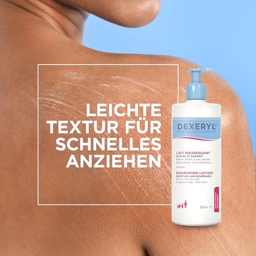 Dexeryl® Pflegelotion für trockene Haut und Neurodermitis, 500 ml – Ansicht 5