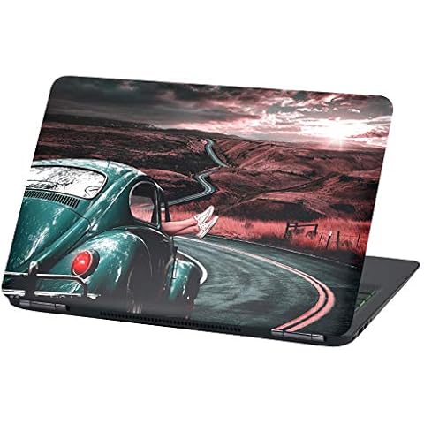 Laptop Folie Cover: Fahrzeuge Klebefolie Notebook Aufkleber Schutzhülle selbstklebend Vinyl Skin Sticker Cover