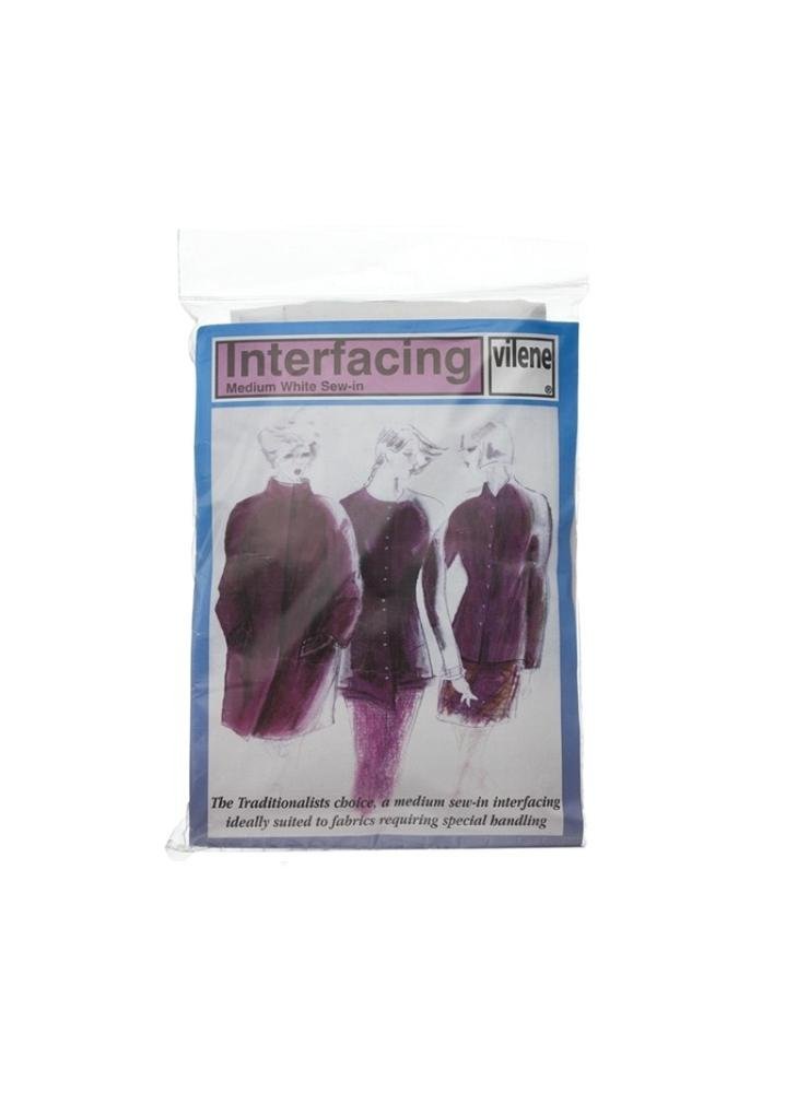 Caraselle White Vilene 50 X 90 Cm Medium Sew-In Interlining,