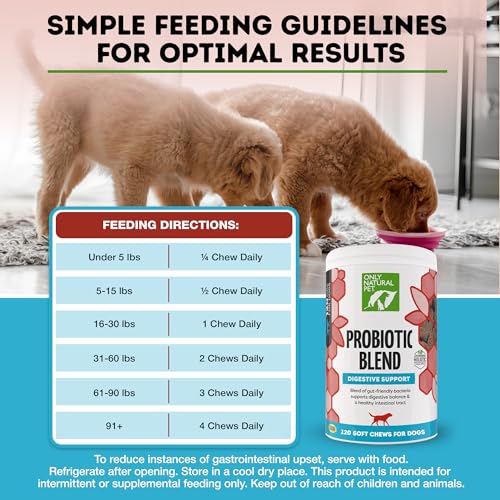 Only Natural Pet Probiotic Dog and Cat Supplement, Soft Chews, 120 Count - Image 5