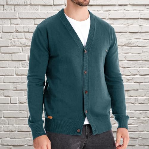 Dgoopd Cardigan Sweaters for Men Button Down Knit Sweater Stand Collar Cardigan Long Sleeve Warm Sweaters with Pockets2