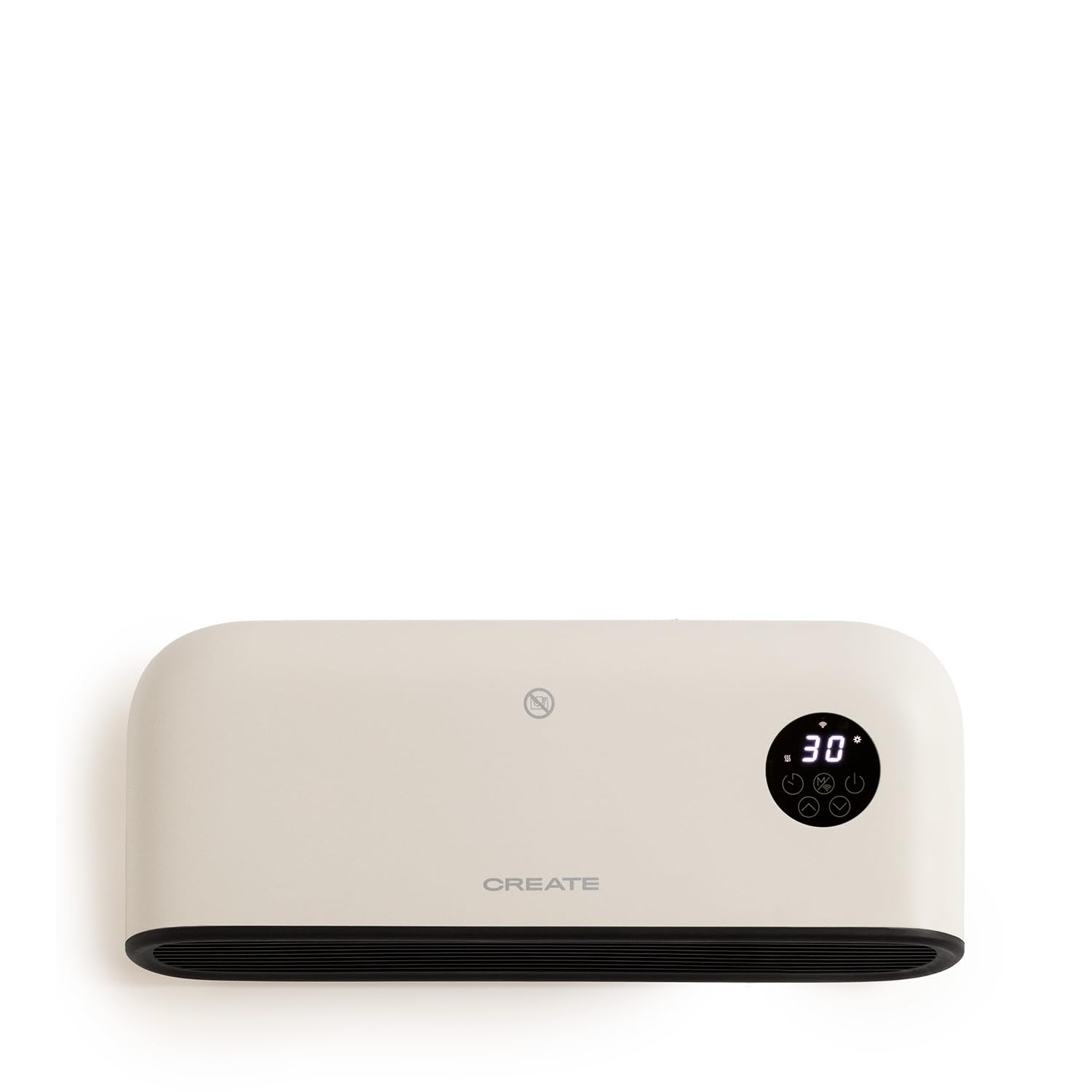 CREATE WARM WALL PRO/wand- of vloerverwarming met groene wifi, bediening via de app. tot 20 m². Detectie van open ramen, kantelbeveiligingsschakelaar, 3 modi, LCD-display, 2000 W