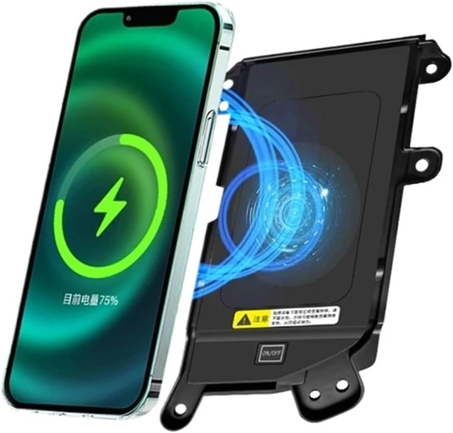 Special Car QI Wireless Phone Charging Panel Compatible with Land Cruiser 2021 2022 Automobiles Parts Accessories Left Hand Driving