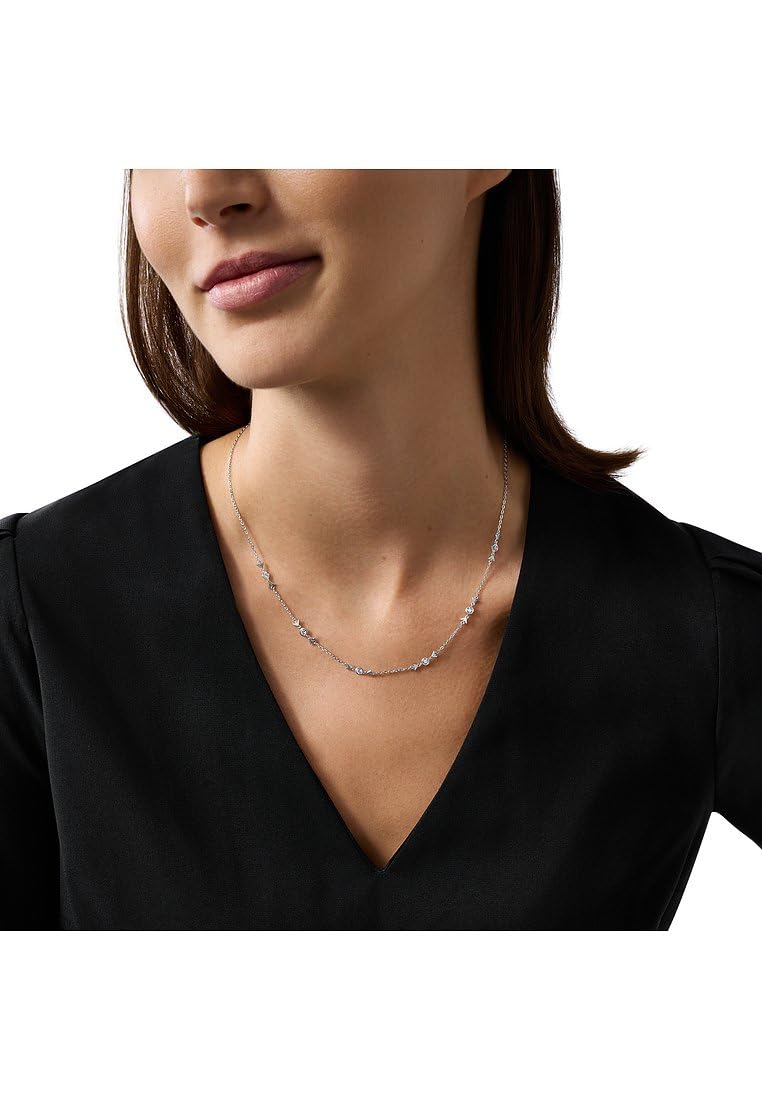 Emporio Armani Collana da donna in argento sterling con chiusura a moschettone