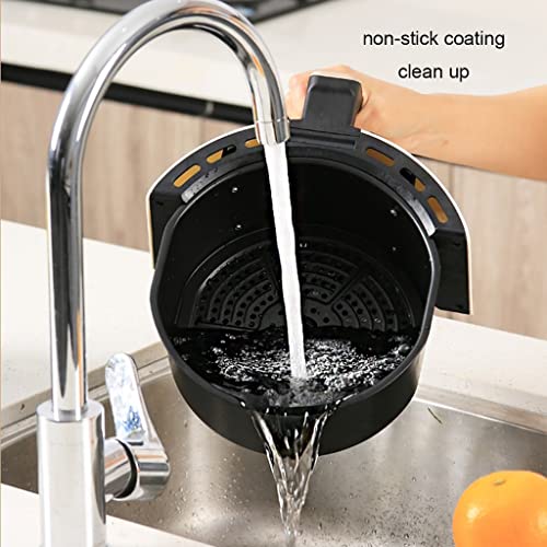 Luftfritteuse Doppelknopf-Luftfritteuse 4L große Kapazität Fritteuse Küchengeräte vollautomatische Luftfritteuse (Weiß 25,5 * 31,5 * 30 cm) (Weiß 25,5 * 31,5 * 30 cm) (Weiß 25,5 * 31,5 * 30 cm) – Bild 4