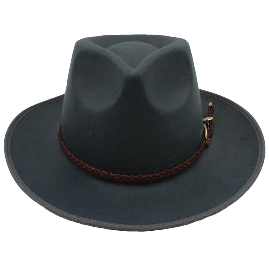 Mężczyźni kobiety wełniane kapelusze panamskie szerokie rondo czapki fedora kapelusz przeciwsłoneczny klasyczny retro impreza styl uliczny podróż
