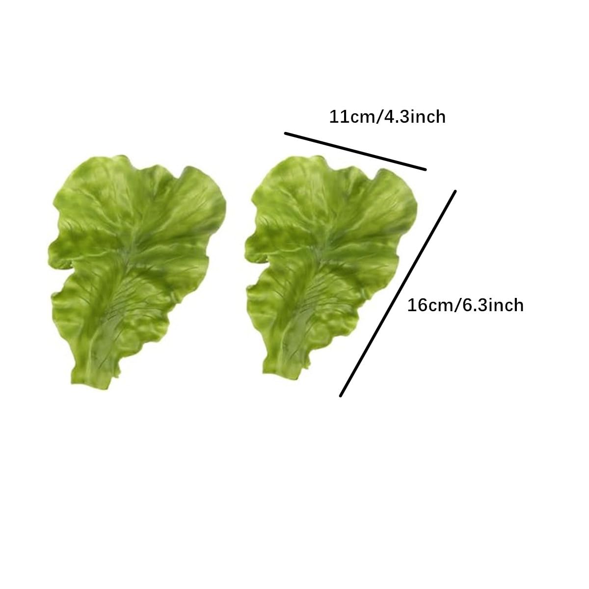 RUITASA 5Pcs Artificial Vegetables, Lettuces Simulation Plastic Lifelike for House Kitchen Party Pub Decoration Cabinet Ornament