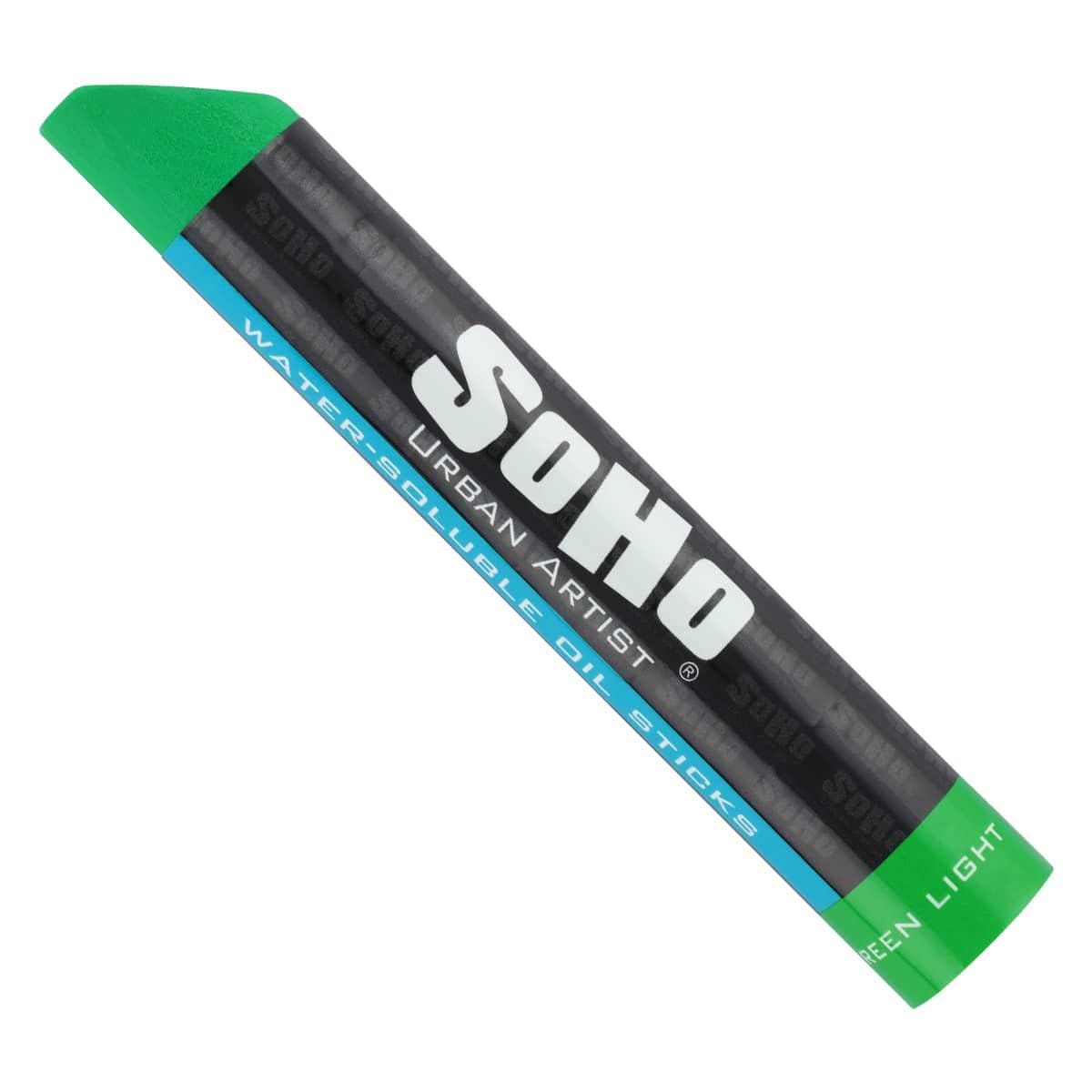 Soho Urban Artist Water Soluble Oil Sticks for Artists – Permanent Green Light Oil Paint Stick - 37 ml - No Brushes or Solvents Needed, Paint Any